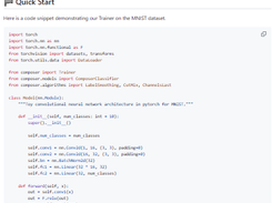 mosaicml composer Screenshot 1