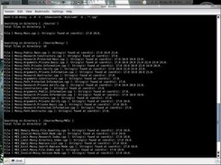 Searching showing the coordinates of the strings