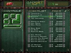 Use Mars Money to buy things from the Gadget Shop