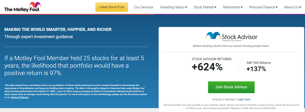 Motley Fool Screenshot 1