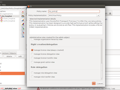 When creating a new policy, the policy implementation can be chosen. This also means that new policy implementations can be added in the API by contributors
