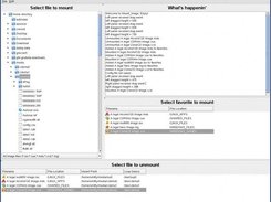 View the files contained inside the mounted image.