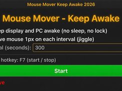 Adjustable interval and global F7 hotkey to start or stop from anywhere