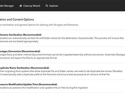 File Sanitization and Content Options