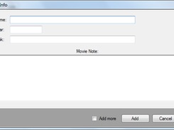 Movie Tracker 1.6 - Add/Edit/Show Note Frame