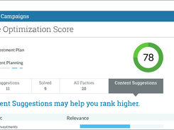 With Page Optimization reports in Moz Pro we'll score your pages out of 100 and provide a to-do list of recommendations in order of priority to help improve your score.