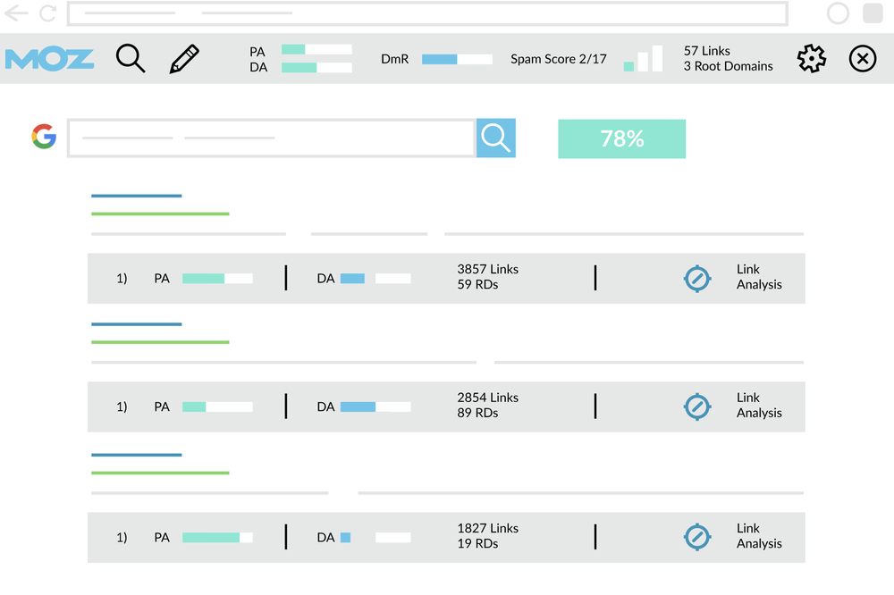 MozBar Screenshot 1