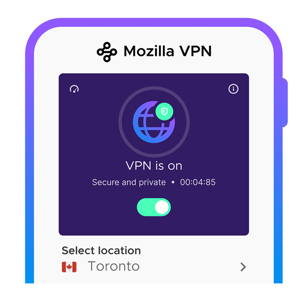 Mozilla VPN Screenshot 1