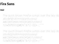 Fira Sans Screenshot 1