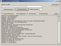 Scan without subdirectory names