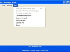MP3 Manager Mini Screenshot 1