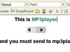 mp3player logo image in FCKeditor