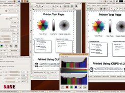 Xsane in action with Pixma MP610 and scanner driver