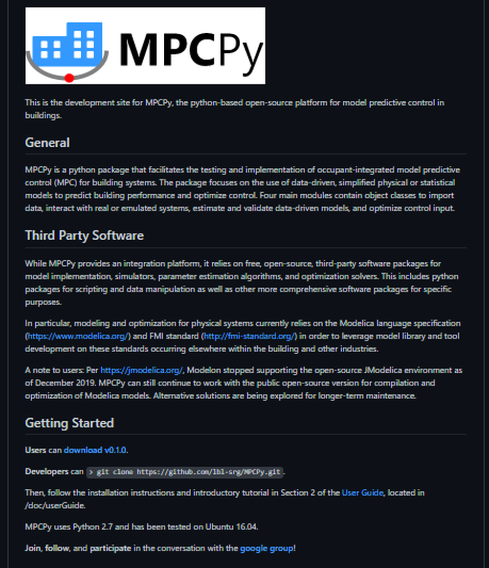 MPCPy Screenshot 1