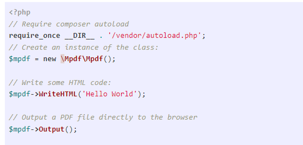 mPDF Screenshot 1