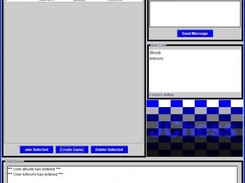 The main client screen.  Join/Create Games and Chat