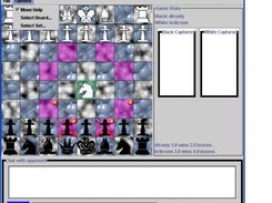 Move Help can be turned on/off.  Board/Pieces can be changed