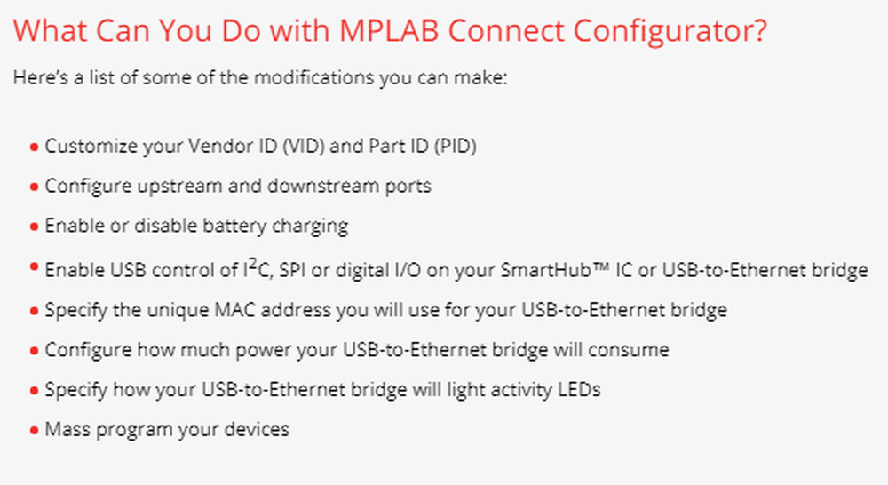 MPLAB Connect Configurator Screenshot 1