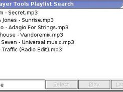 Search the playlist