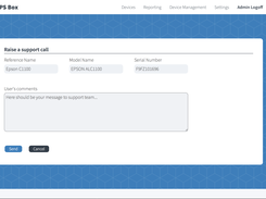 Customer call page