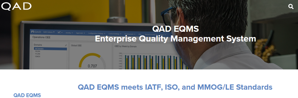 QAD EQMS Screenshot 1