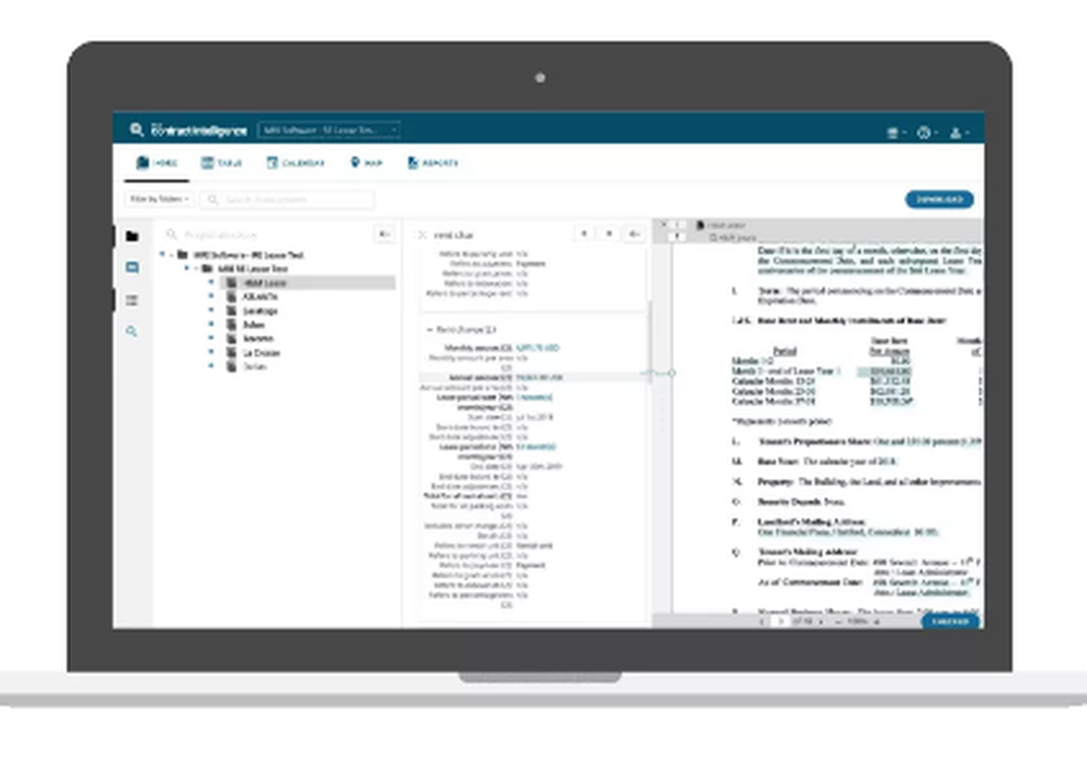 MRI Contract Intelligence Screenshot 1