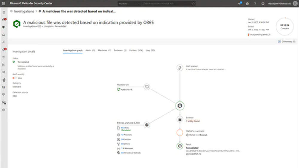 Microsoft Defender for Endpoint Screenshot 1