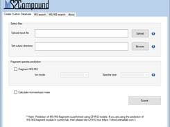 Start page of MS2Compound