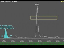 The Chromatogram view ... just zooming in with the mouse