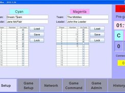 Refbox 2010 - Team Setup