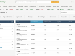 MSN Money Stock Screener Screenshot 1