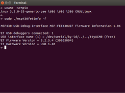 msp430fetinfo on Ubuntu (no device connected)