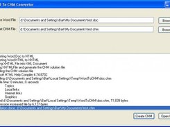 Main form - conversion succesful