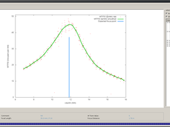 MTF50 profile, with focus position indicated by blue line. This lens focuses correctly. Note that resolution is reported in lp/mm (new in 0.4.6)