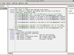 Xchat: #MSN / connect user; an MSN user changing status