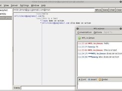 Xchat: Chatting; demonstrating /me actions behaviour