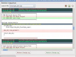 Revision comparison window.