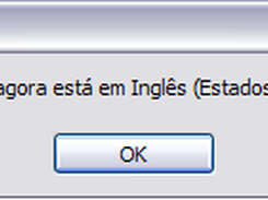 Informação Mostrada ao trocar idioma