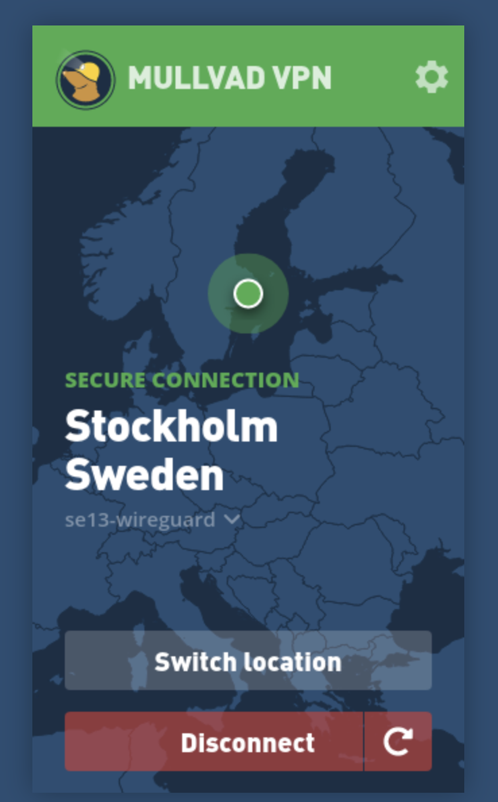 Mullvad VPN Screenshot 1