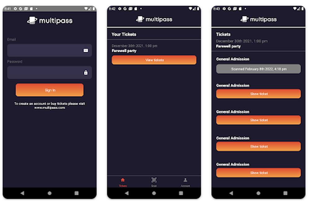 Multipass Screenshot 1