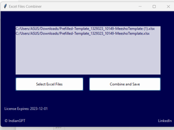 Multiple Excel Sheet Combiner Free Printscreens 2