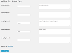 Multiple Tags Setting Menu 