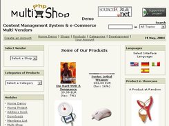 home page of Mall Demo