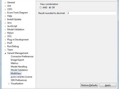 Preference Page