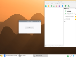 mumble and ptt on LINUX desktop
