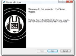 Mumble 1.2.4 setup on Windows 7