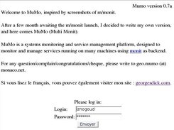 Mumo login page