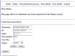 Each monitored host must be registered first