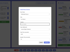 Add new event