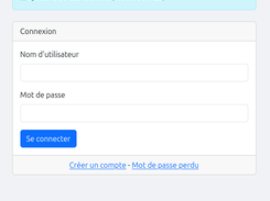 Connexion utilisateur
